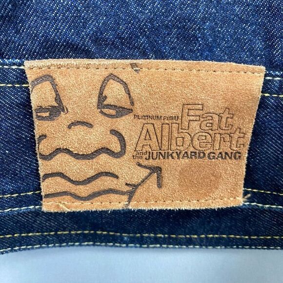 FUBU Platinum Fat Albert Trucket Denim Jacket Men’s XL Y2K vintage - Picture 9 of 11